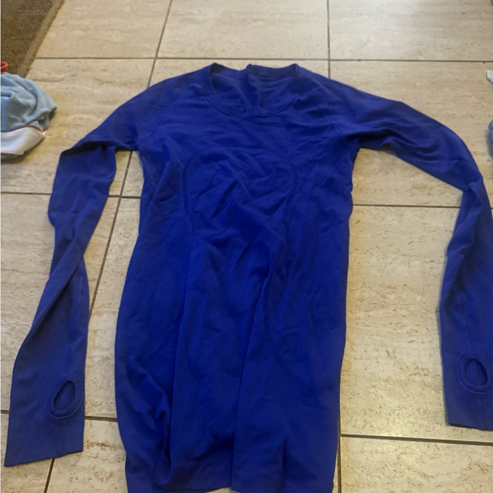 lululemon athletica Blue Long Sleeve Top